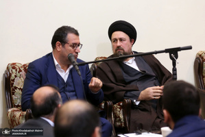 دیدار وزیر ، معاونان و کارکنان وزارت صمت با سید حسن خمینی