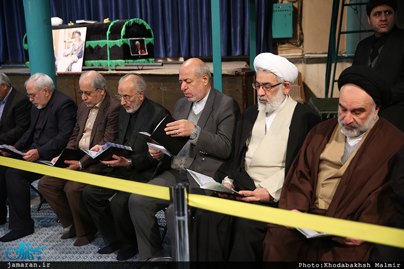 مراسم وداع با پیکر آیت الله هاشمی رفسنجانی(ره) در حسینیه جماران-5