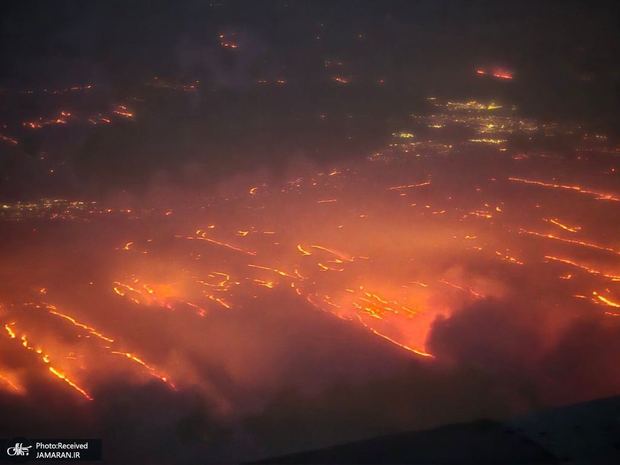 آتش سوزی جنگل ها نیروگاه هسته ای تگزاس آمریکا را تهدید می کند + عکس ها