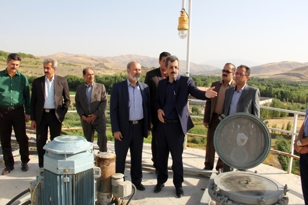 بازدید نماینده مردم کردستان  از تصفیه خانه فاضلاب سنندج