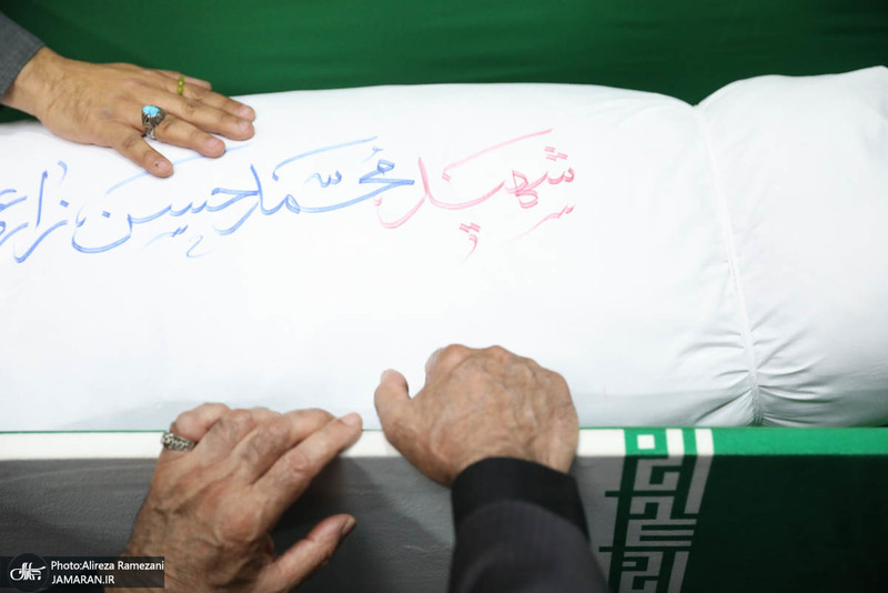 مراسم وداع با پیکر مطهر شهید محمد حسن زارعی