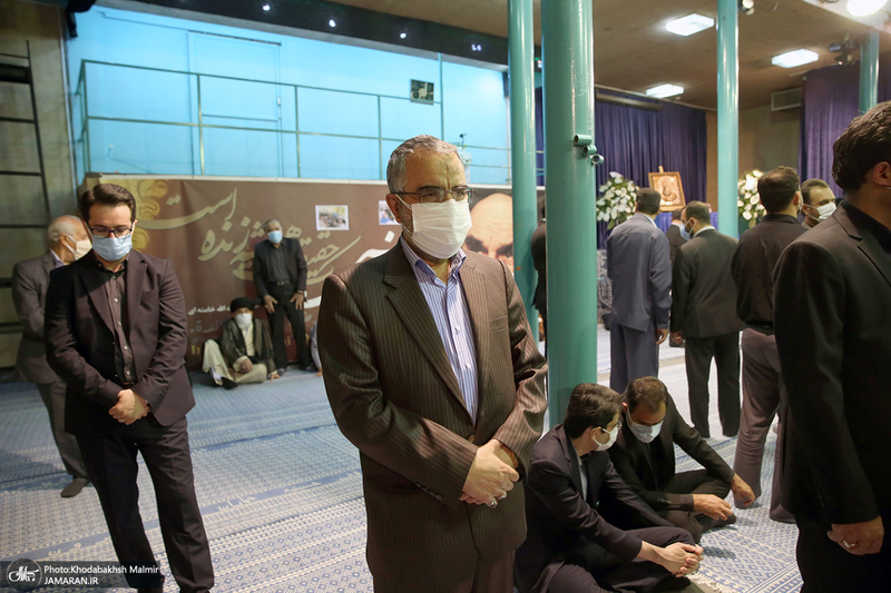 مراسم تشییع حجت الاسلام و المسلمین محتشمی پور در حسینیه جماران