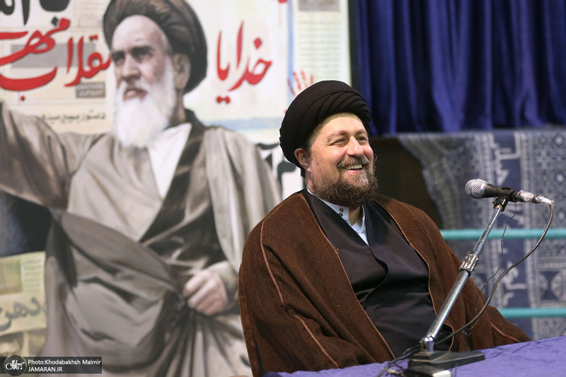 دیدار جمعی از طلاب حوزه علمیه نجف اشرف با سید حسن خمینی‎