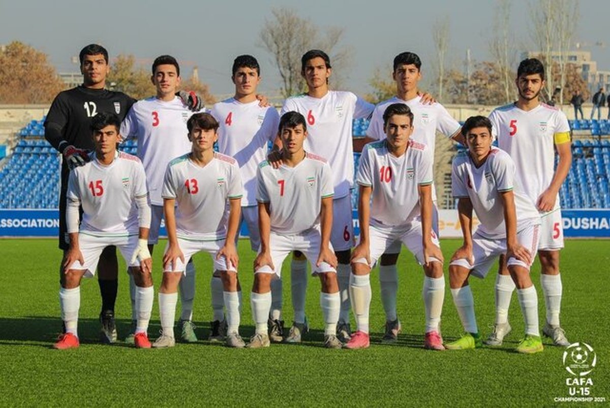 جشن قهرمانی تیم فوتبال زیر ۱۵ سال ایران در مسابقات کافا+ ویدیو