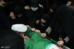 مراسم وداع با شهیدان مقیسه و رازینی در معراج شهدا