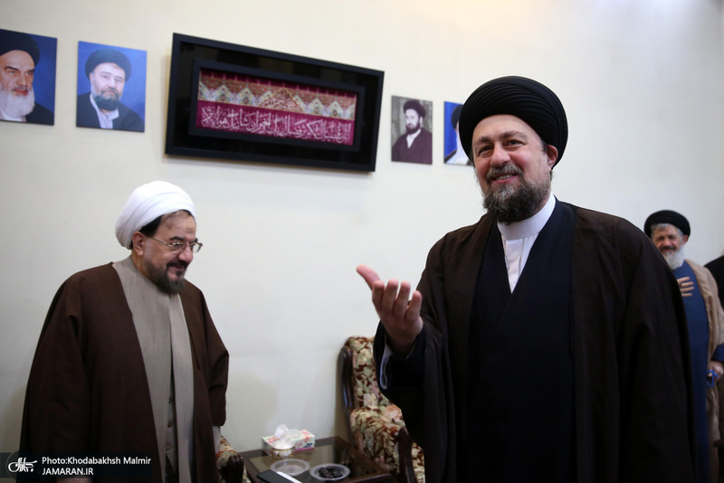 دیدار جمعی از روحانیون با سید حسن خمینی