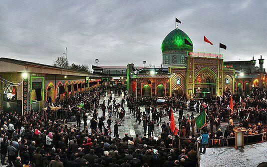 برگزاری آیین نمادین دفن شهداء در آستانه اشرفیه