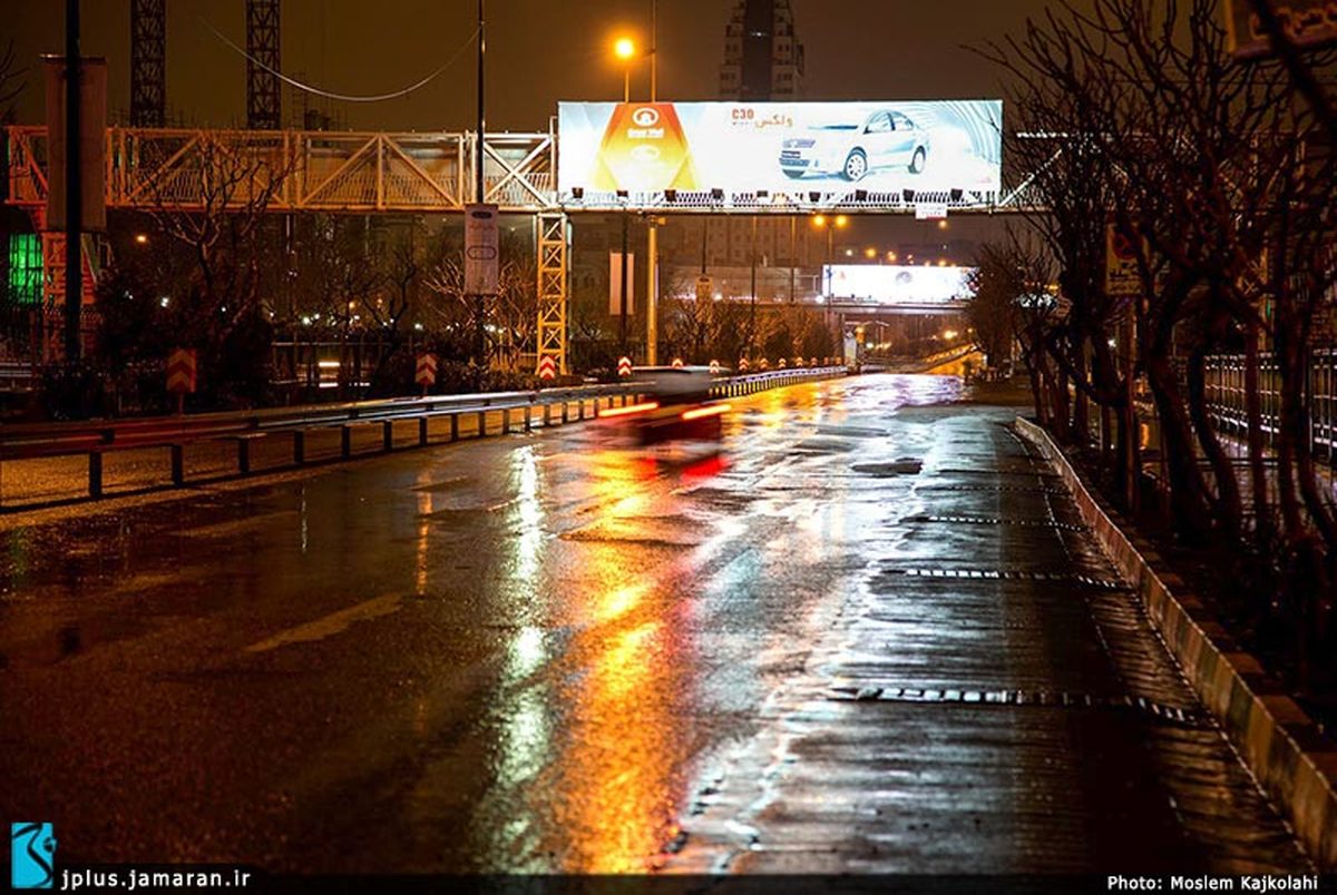 گزارش تصویری/ یک شب بارانی در تهران