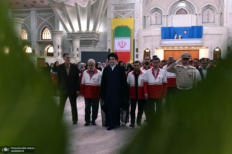 تجدید میثاق امدادگران جمعیت هلال احمر با آرمان های حضرت امام خمینی (س)
