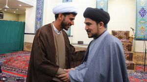 عمامه گذاری طلاب توسط مراجع عظام تقلید در روز میلاد امام علی (ع)‎