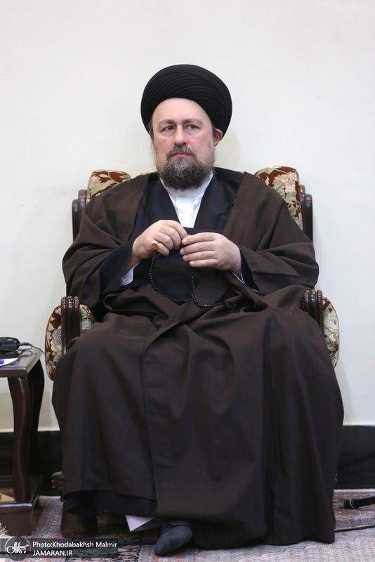 دیدار جمعی از روحانیون با سید حسن خمینی