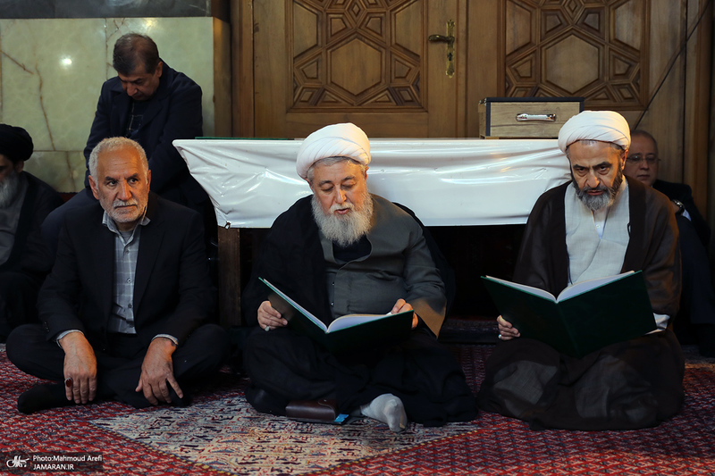 مراسم ترحیم مرحوم آیت الله نورالله شاه آبادی (ره) در تهران