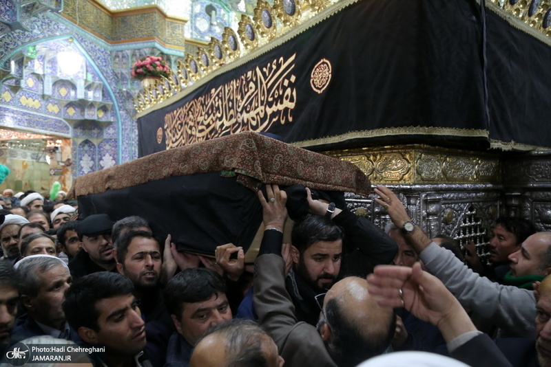 مراسم تشییع و خاکسپاری آیت الله سید هاشم رسولی محلاتی(ره) در قم