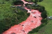 رودخانه قرمز در پرو !