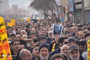 راهپیمایی مردم سراسر کشور در محکومیت ترور سردار قاسم سلیمانی 