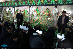 دومین روز سفر سید علی خمینی به استان خوزستان(آبادان و شلمچه)
