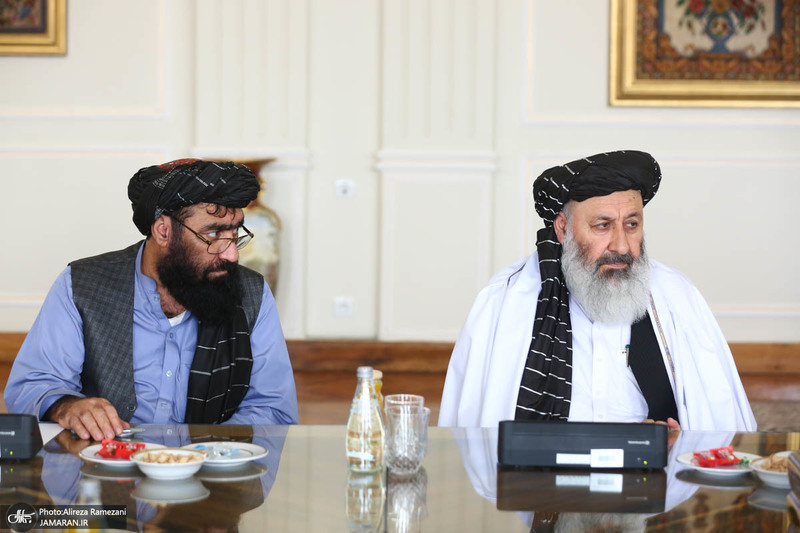 دیدار معاون اقتصادی نخست وزیر حکومت موقت افغانستان با وزیر امور خارجه