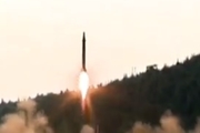  نمایی از لحظه شلیک موشک بالستیک کره شمالی