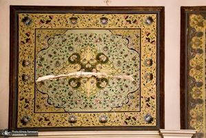 خسارات برجاى مانده از جنگ رمضان در كاخ سعد آباد