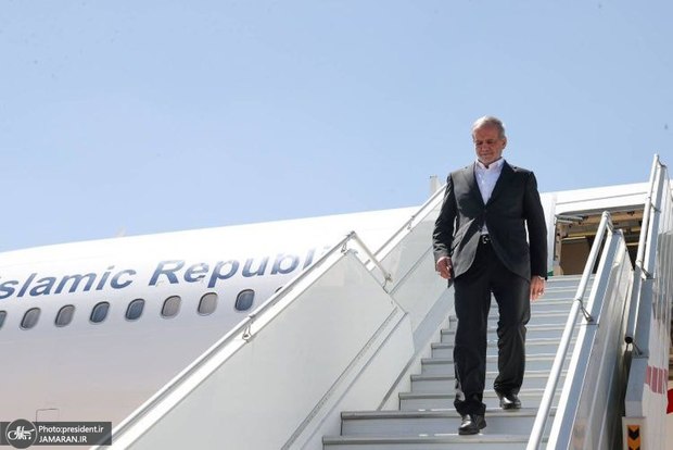 پزشکیان وارد استان مازندران شد