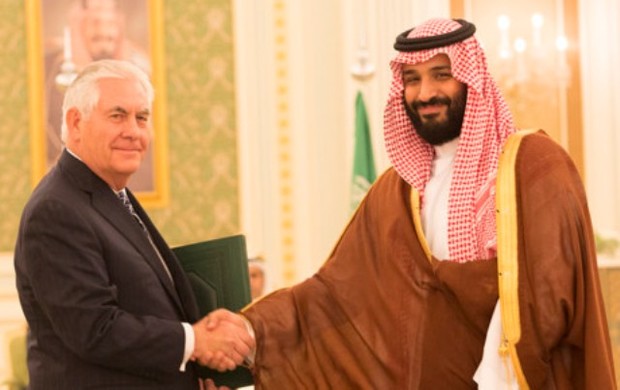 گفت‌وگوی تلفنی ولیعهد سعودی با وزیر خارجه آمریکا
