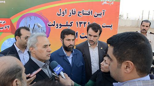 افتتاح و کلنگ زنی 210 میلیارد تومان پروژه شرکت برق منطقه ای خوزستان