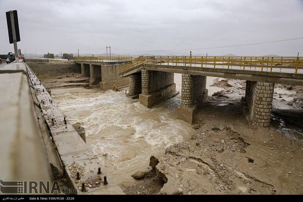 سیل ۱۲۰ میلیارد ریال به پل‌های قزوین خسارت زد