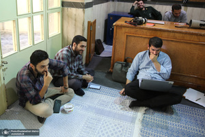نشست مسئولین بسیج دانشجویی دانشگاه تهران در حسینیه جماران