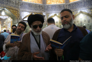 حال و هوای حرم کریمه اهل بیت(ع) در شب میلاد امام رضا(ع)