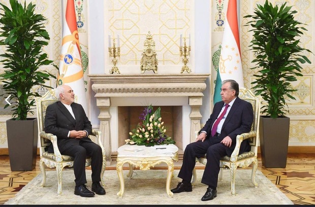 ظریف با رییس جمهور تاجیکستان دیدار کرد