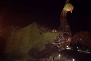 دستگیری عامل آتش زدن مجسمه طاووس دروازه قرآن شیراز 