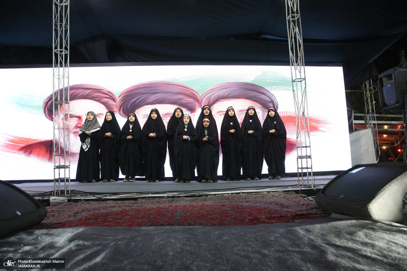 چهل و چهارمین شب اجتماع پرشور مردم در صادقیه