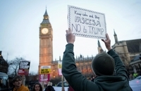 تظاهرات ضد ترامپ انگلیسی ها