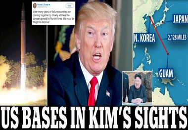 به سمت جنگ همه جانبه/ پایگاه های راهبردی آمریکا در تیررس پیونگ یانگ
