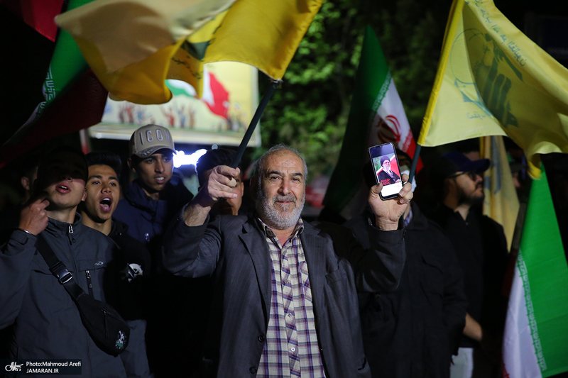 کارزار محاکمه عوامل آمریکایی - صهیونی در حمله به کودکان میناب در مقابل دفتر سازمان ملل