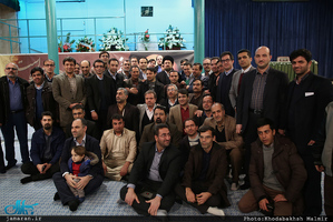 دیدار جمعی از اعضای کانون دانش آموختگان دانشگاهای تبریز‎ با سید حسن خمینی