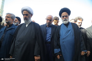 مراسم تشییع آیت الله موسوی تبریزی (ره)