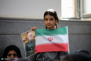 مراسم هفتمین روز شهادت سرلشگر پاسدار شهید مجید خادمی در روستای امیر حاجیلو - فسا