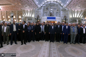 تجدید میثاق وزیر و کارکنان وزارت تعاون، کار و رفاه اجتماعی با آرمان حضرت امام(س)