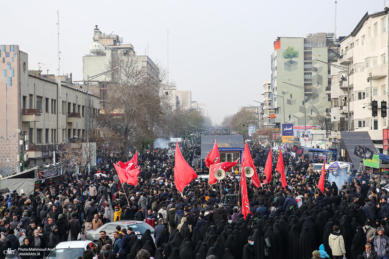 مراسم تشییع 200 شهید گمنام دفاع مقدس در تهران -2