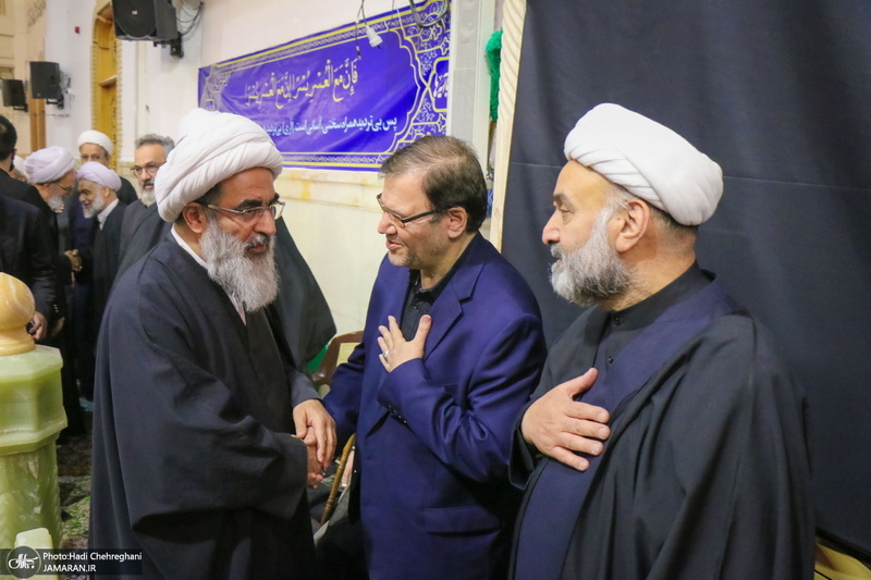 مراسم بزرگداشت شهید علی لاریجانی در حرم حضرت معصومه (س)