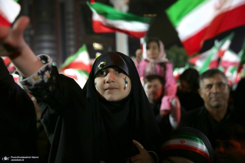 چهل و چهارمین شب اجتماع پرشور مردم در صادقیه