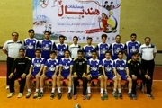 قهرمانی تیم خمینی شهر در مسابقات هندبال لیگ دسته 2 کشور