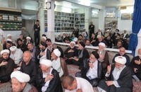 مراسم روز شهادت امام محمد باقر (ع) در دفتر آیت‌الله‌العظمی صانعی (1)