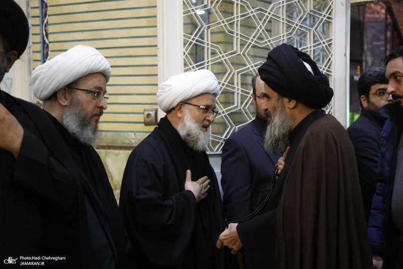 مراسم بزرگداشت همسر آیت الله العظمی وحید خراسانی در قم‎