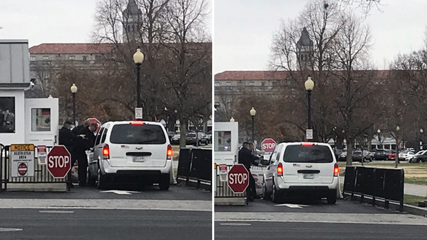 عکس/ زن مسلحی که تلاش کرد با خودرو وارد کاخ سفید شود
