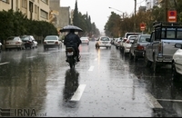 آب گرفتگی پس از باران شدید در شیراز