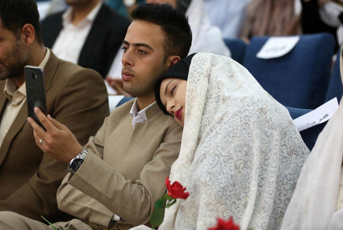 مراسم جشن ازدواج دانشجو‎یان در دانشگاه کردستان + تصاویر