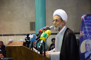 گردهمایی روحانیون حامی مسعودپزشکیان در حسینیه جماران