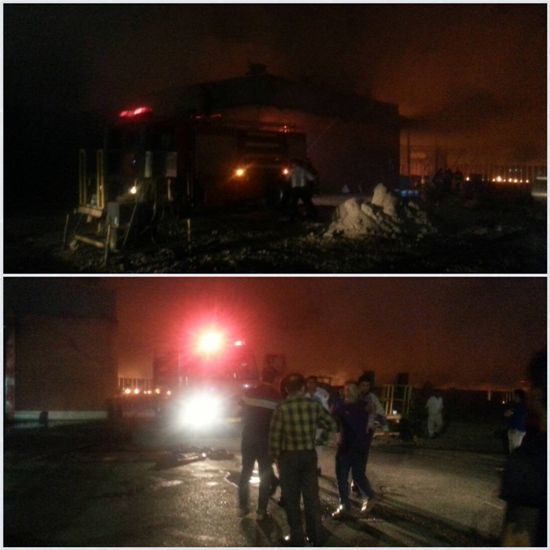 آتش سوزی به شرکت پگاه خوزستان خسارت زد
